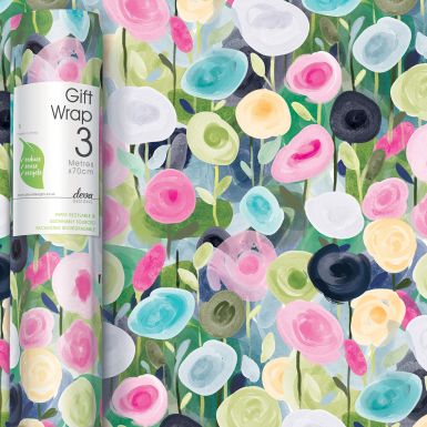 3M x 70CM Roll Wrap Blooming Blush